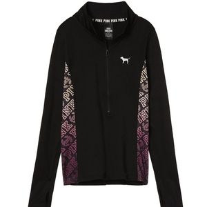 Victoria's Secret PINK Sweaters Half Zip,Black, XS